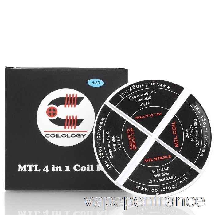 Coilology Mtl Ensemble De Bobines Pré-construites 4-en-1 Stylo Vape Ss316l